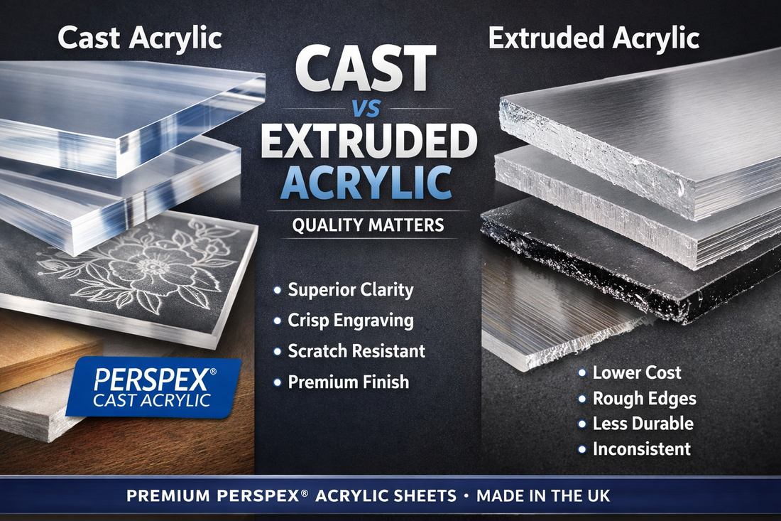 Cast vs Extruded Acrylic: What’s the Difference? | Rose Acrylics