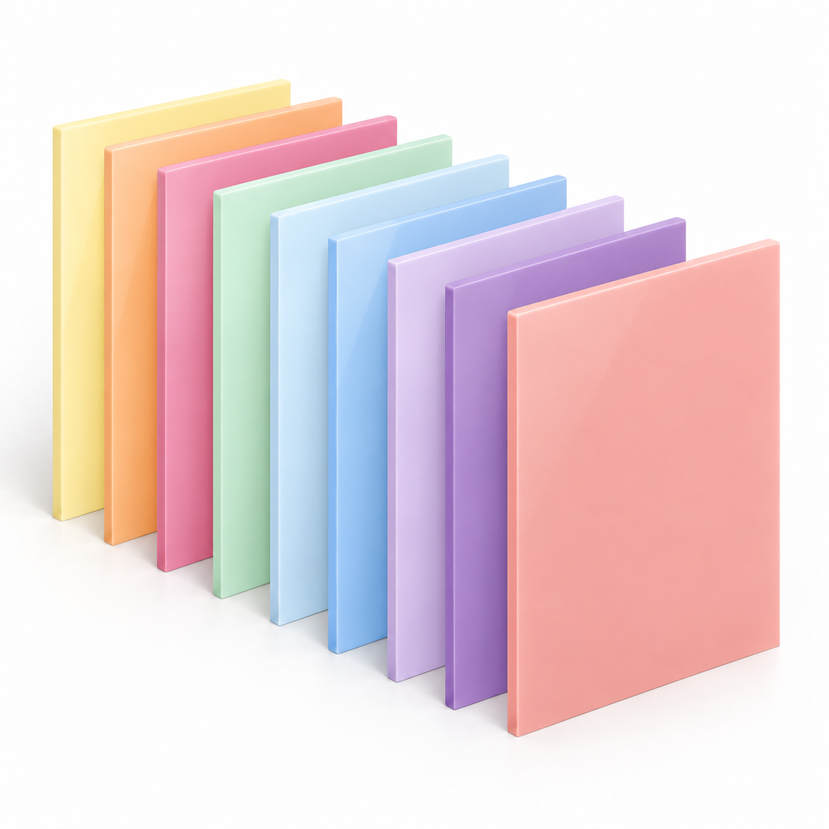 Perspex® Sweet Pastels – Matte/Gloss Cast Acrylic Sheets