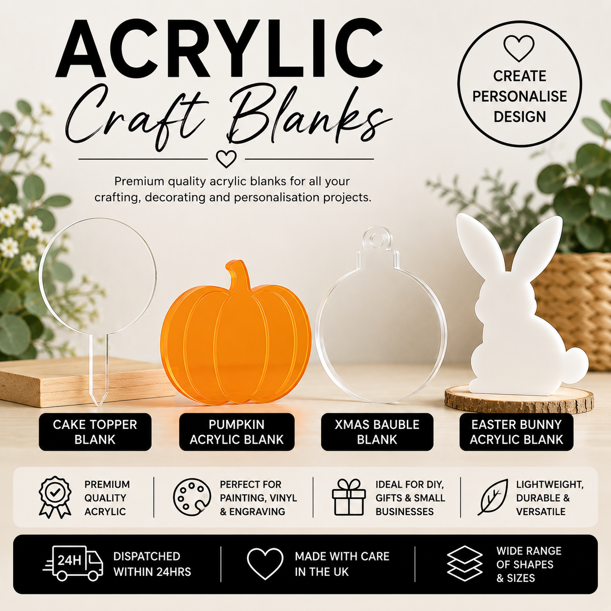 Acrylic Craft Blanks