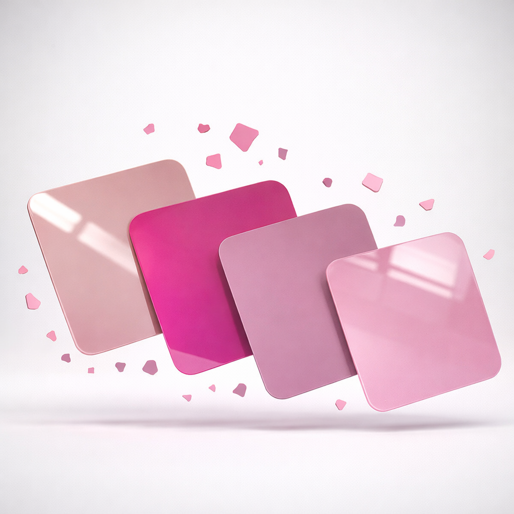 Pink Acrylic Samples