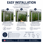 610 x 610mm Greenhouse Replacement Acrylic Panel
