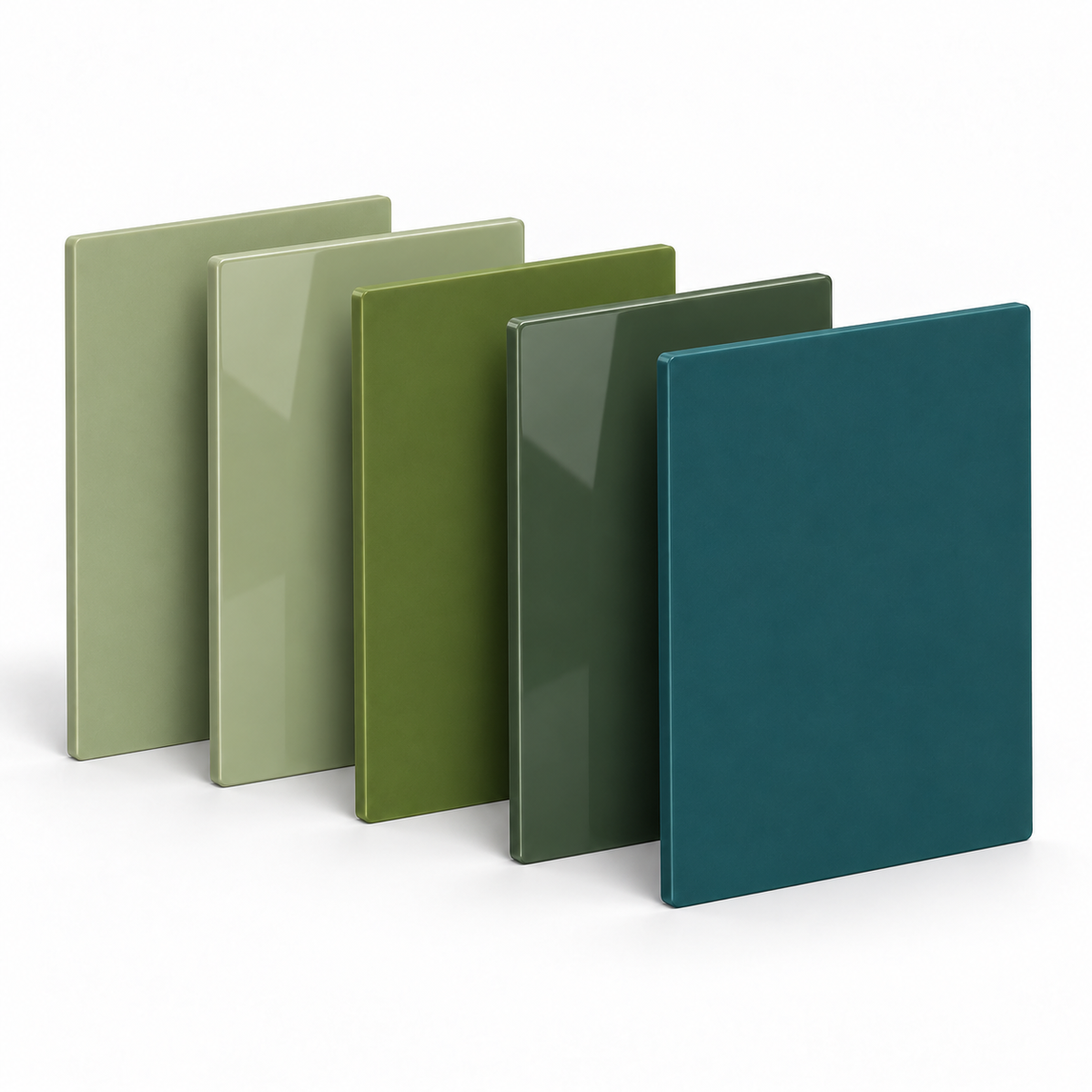 Green Acrylic Sample Set