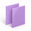 Grape-purple Perspex cast acrylic sheet with matt and gloss finishes